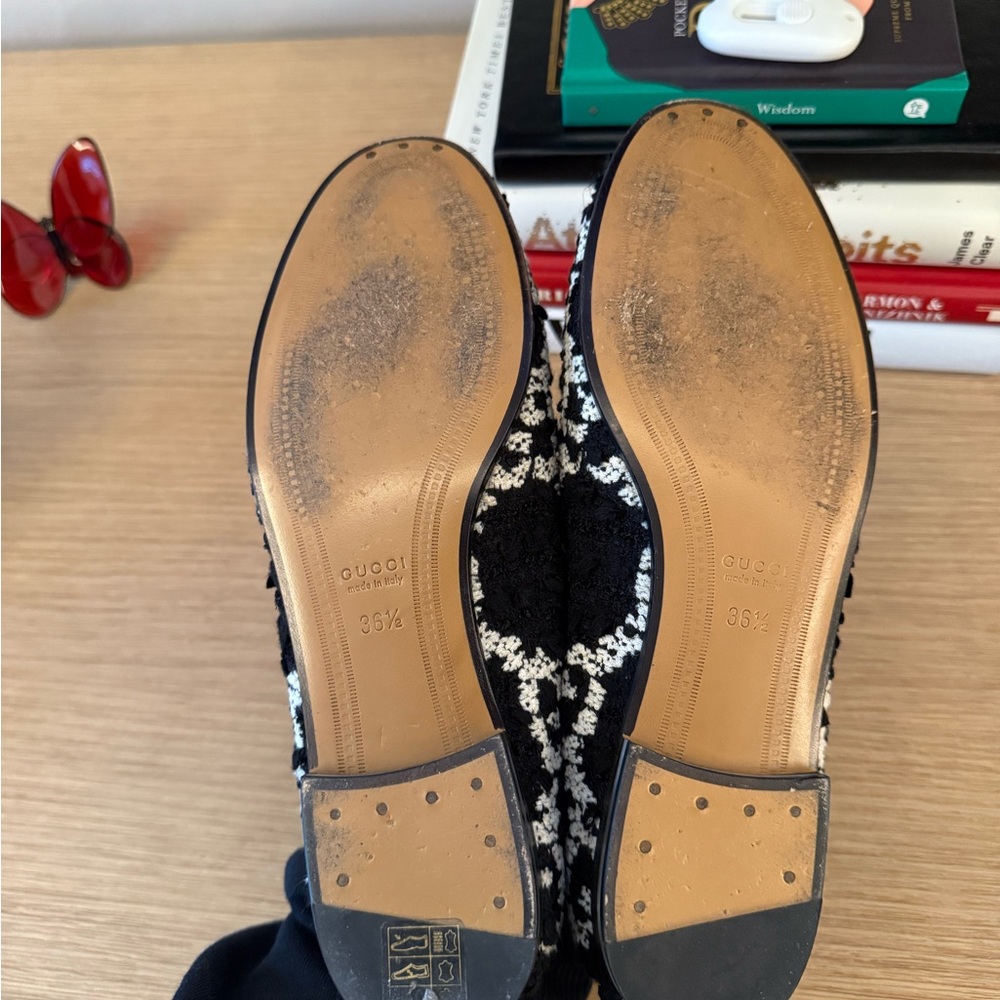 GUCCI Jordaan tweed loafers - Picture 5 of 5